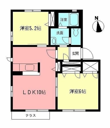 メゾンソレイユＢの物件間取画像